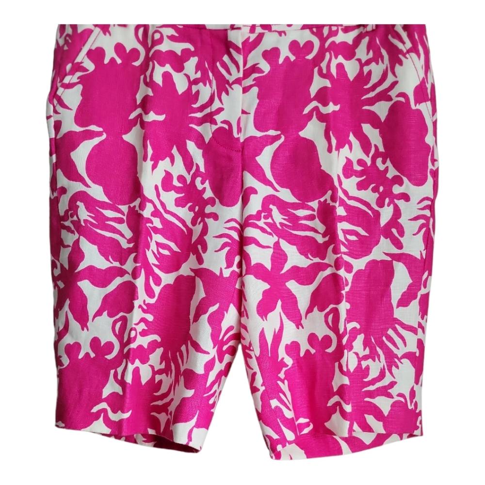 J. Crew City Fit 100% Linen Shorts Size 8
